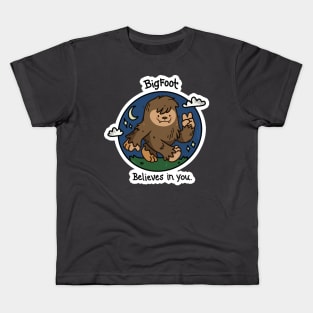 Bigfoot Believes in You Kids T-Shirt